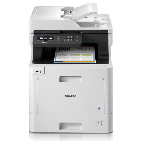 Brother MFC-L8690CDW Print Speed up to 31ppm(Mono&Colour) 2-sided (Duplex) Print USB & Wired & Wireless Network Interface 9.3