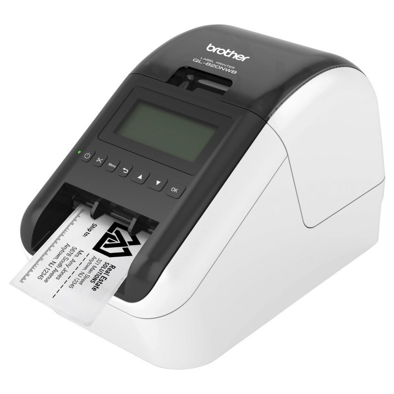 Brother QL-820NWB WIRELESS (WiFi & BT) /NETWORKABLE HIGH SPEED LABEL PRINTER / UP TO 62MM  WITH BLACK/RED PRINTING (*DK-22251