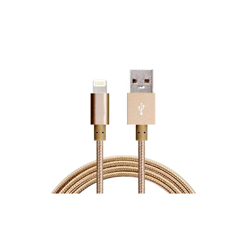 Astrotek 2m USB Lightning Data Sync Charger Gold Color Cable for iPhone X 9 8 7S 7 Plus 6S 6 Plus 5 5S iPad Air Mini iPod