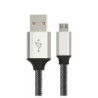 Astrotek 1m Micro USB Data Sync Charger Cable Cord Silver White Color for Samsung HTC Motorola Nokia Kndle Android Phone Tabl