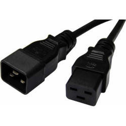 8Ware 1m Power Extension Cable Lead 15A IEC C19 to IEC C20 Male to Female for UPS PDU PC Servers Rack-mount Power Distributio
