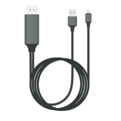 8Ware HDMI to Lightning 2m Cable for iPhone & iPad Plug & Play lightning device to HD TV or Monitor Retail Packaging