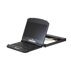 Aten Rackmount Dual Rail LCD Console VGA,HDMI,DVI & USB w/ 18.5' LCD Display, 1x Custom KVM Cable Included, 1920x1080@60hz Di