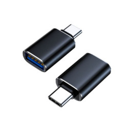 8Ware USB-A female to USB-C Male OTG Adapter For Laptop, Wall Chargers,Phone Black