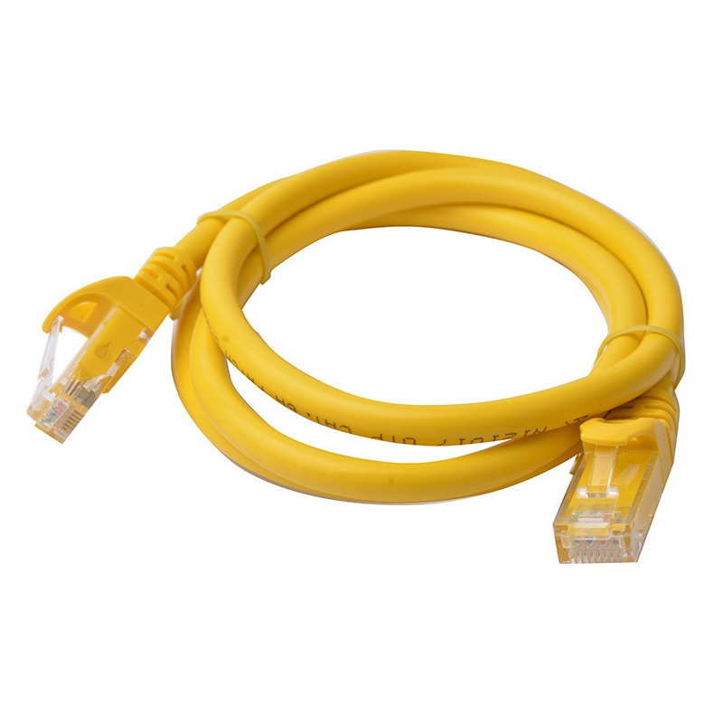 8Ware CAT6A Cable 1m - Yellow Color RJ45 Ethernet Network LAN UTP Patch Cord Snagless