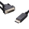 8ware DisplayPort DP to DVI-D 2m Cable Male to Male 24 1 Gold plated Supports video resolutions up to 1920x1200/1080P Full HD