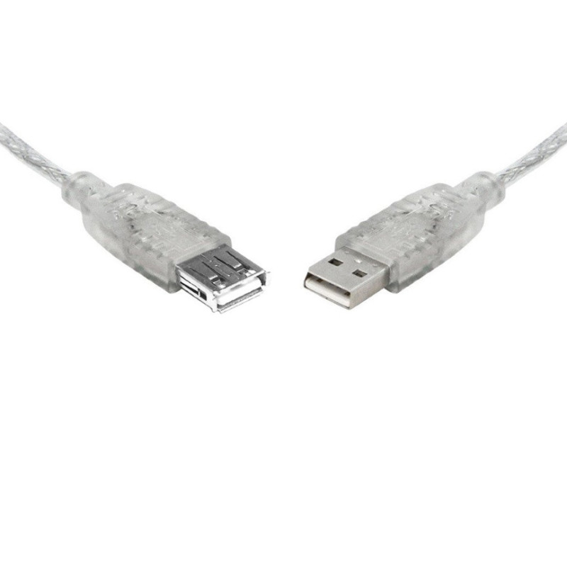 8Ware 5m USB 2.0 Extension Cable - Type A to Type A Male to Female High Speed Data Transfer for Printer Scanner Cameras Webca