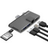 (LS) mbeat®  Edge Pro Multifunction USB- C Hub for Microsoft Surface Pro 5/6  Metal Grey (HDMI, LAN, USB 3.0 Hub