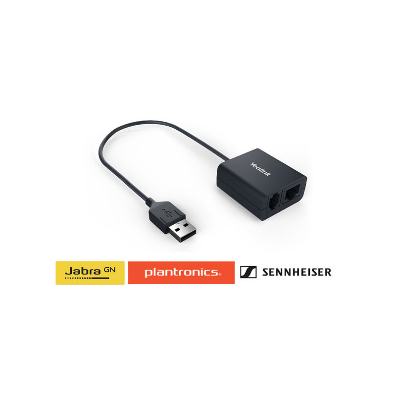 Yealink EHS40 Wireless Headset Adapter Suits Plantronics/Jabra/Sennheiser Headsets, Suits T43U, T46U, T48U