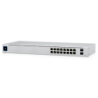 Ubiquiti UniFi 16-port Managed Gigabit Switch - 8x PoE  Ports, 8x Gigabit Ethernet Ports, 2x SFP , 42W, Touch Display, Fanles