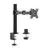 Brateck Single Monitor Affordable Steel Articulating Monitor Arm Fit Most 17'-32' Monitor Up to 9kg per screen VESA 75x75/100