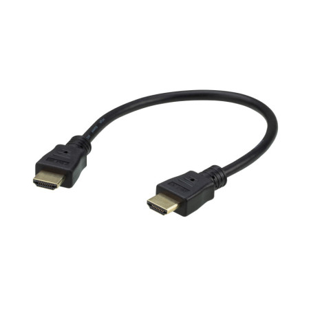 Aten 0.3m 4K HDMI High Speed Ethernet cable, supports up to 4096 x 2160 @ 60Hz, High quality tinned copper wire with Gold-pla