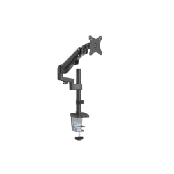 Brateck Single Monitor Heavy-Duty Aluminum Gas Spring Monitor Arm Fit Most 17' - 35' Monitors Up to12kg per screen VESA 75x75