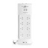 PowerShield PSZ8U2 ZapGuard 8 Way Power Surge Filter Board, USB A / C Connectors, Wide Spaced Sockets, Wall Mountable, $60,00