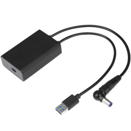 Targus USB-C USB-A DC Power Demultiplexer Adapter for DOCK180 with Power Delivery Black 3 year WTY