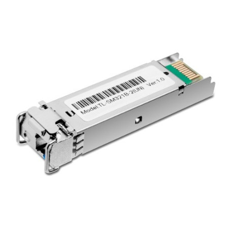 TP-Link 1000Base-BX WDM Bi-Directional SFP Module (TL-SM321B-2) TX: 1310nm, RX: 1550nm, Up To 2KM Transmission Distance, LC S