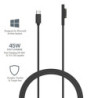 Cygnett Essentials USB-C To Microsoft Surface Laptop Cable (1M) - Black (CY3034USCMS), 45W Fast Charging, Magnetic Connection