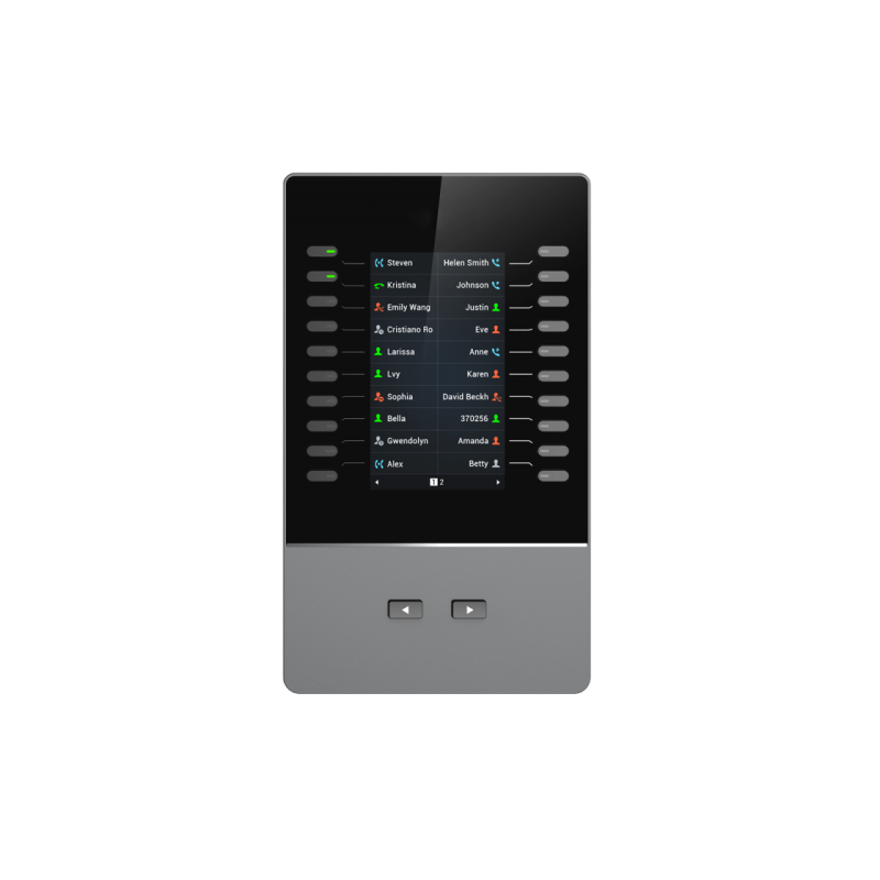Grandstream GBX20 LCD Extension Module For GRP2615 & GXV3350 only, 20 Dual-colored Extension Keys, 4.3 inch TFT Color LCD