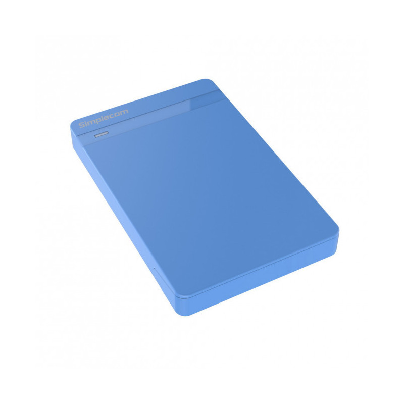 Simplecom SE203 Tool Free 2.5' SATA HDD SSD to USB 3.0 Hard Drive Enclosure - Blue Enclosure Super Speed USB3.0 offer Transfe