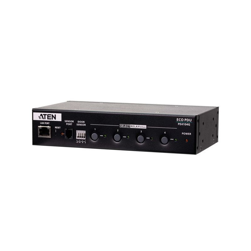 Aten 4 Port 1U 10A Smart PDU with outlet control, 4xC13 Outlets, 100 - 240 VAC, Two-level password security, Remote authentic