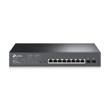 TP-Link SG2210MP 10-Port Gigabit Smart Switch with 8-Port PoE  1xFan 14.9Mpps Support Omada SDN, 802.1p CoS/DSCP QOS, IGMP Sn