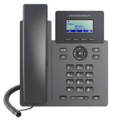 Grandstream GRP2601P Carrier Grade  2 Line IP Phone, 2 SIP Accounts, 2.2' LCD, 132x48 Screen, HD Audio, Powerable Via POE, 5 