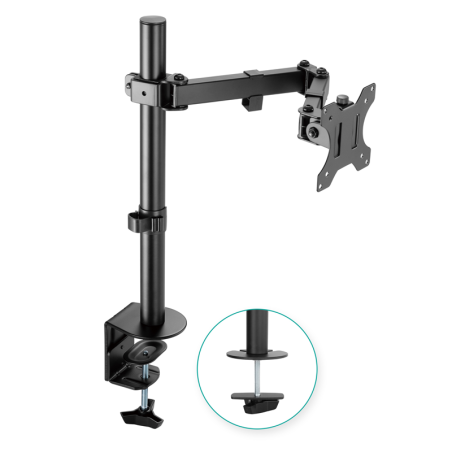 mbeat® activiva ErgoLife Single Monitor Screen Double Joint Monitor Arm Fit Screen Screen:13''- 32'' Detachable VESA Net Wei