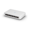 Ubiquiti UniFi Switch USW-Lite-8-POE, 4x PoE Output Ports, 52W PoE Supply, Fanless, Wall Mount Kit Included,