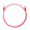 8ware CAT6 Ultra Thin Slim Cable 1m / 100cm - Red Color Premium RJ45 Ethernet Network LAN UTP Patch Cord 26AWG for Data