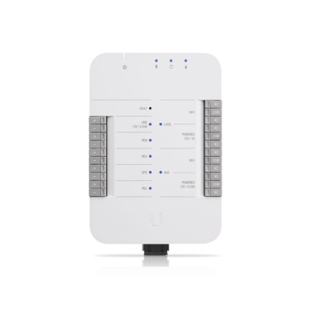 Ubiquiti UniFi Access Door Hub，Single Door Entry Mechanism，PoE Power, Support UA-LITE& UA-PRO,Four Inputs &12v Dry Relays