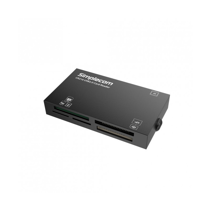 Simplecom CR216 USB 2.0 All in One Memory Card Reader 6 Slot for MS M2 CF XD Micro SD HC SDXC Black