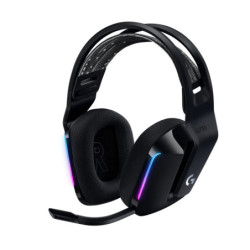 Logitech G733 Lightspeed Wireless RGB Gaming Headset Black USB Headphones Frequency Response: 20 Hz - Detchable Cardioid Unid