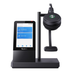 Yealink WH66 Mono UC DECT Wireless Headset, UC Workstation, HD Voice, 2-Mic Noise Cancellation&330° Adjustable, Leather Ear 