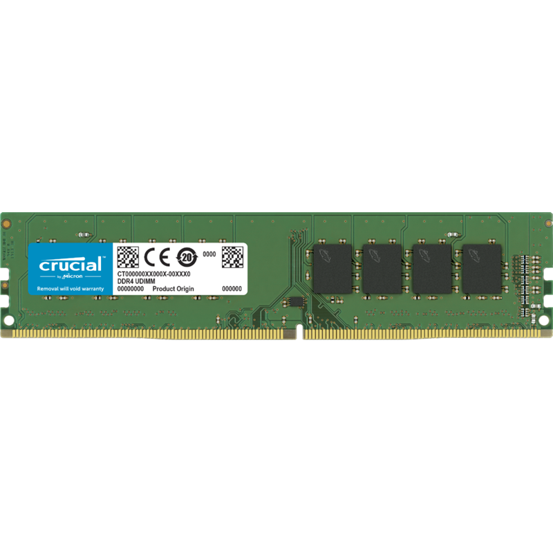 Crucial 16GB (1x16GB) DDR4 UDIMM 3200MHz CL22 1.2V Unbuffered Desktop PC Memory RAM