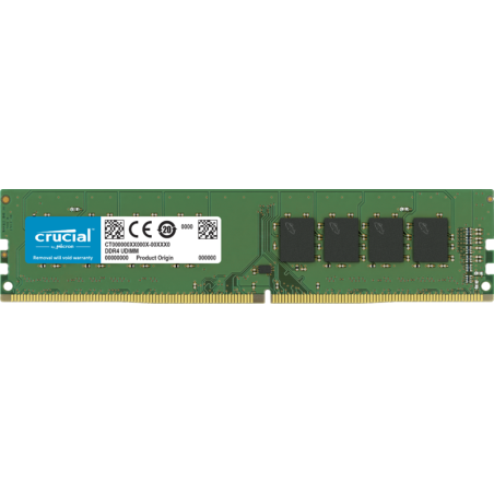 Crucial 16GB (1x16GB) DDR4 UDIMM 3200MHz CL22 1.2V Unbuffered Desktop PC Memory RAM