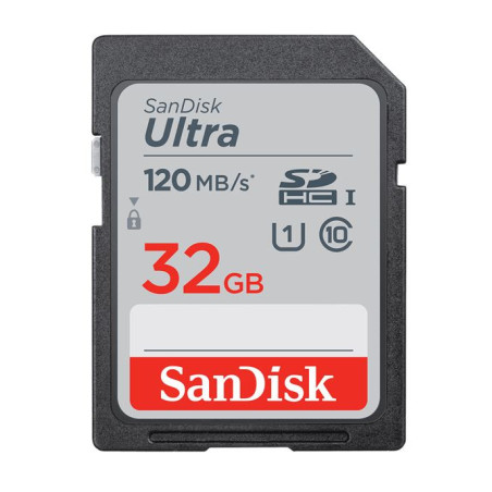 SanDisk Ultra 32GB SDHC SDXC UHS-I Memory Card 120MB/s Full HD Class 10 Speed Shock Proof Temperature Proof Water Proof X-ray