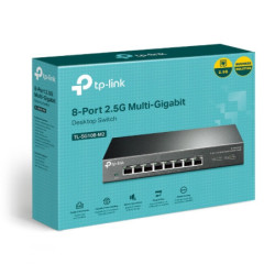 TP-Link TL-SG108-M2 8-Port 2.5G Desktop Switch, Up To 40G Switching Capacity, Connects 2.5G NAS/Server, 2.5G WiFi 6 AP, 4K Vi