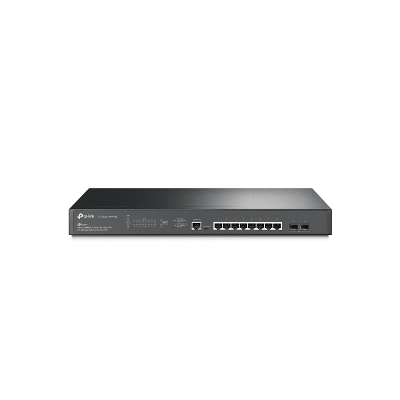 TP-Link SG3210XHP-M2 JetStream 8-Port 2.5GBASE-T and 2-Port 10GE SFP  L2  Managed Switch with 8-Port PoE  2xFan Rack Mountabl
