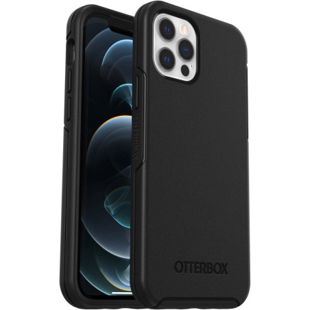 OtterBox Symmetry Apple iPhone 12 / iPhone 12 Pro Case Black - (77-65414), DROP  3X Military Standard, Raised Edges, Ultra-Sl