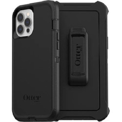 OtterBox Defender Apple iPhone 12 Pro Max Case Black - (77-65449), DROP  4X Military Standard, Multi-Layer, Included Holster,