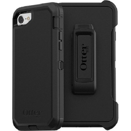 OtterBox Defender Apple iPhone SE (3rd & 2nd Gen) and iPhone 8/7 Case Black-(77-56603), DROP  4X Military Standard, Included 