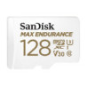 SanDisk Max Endurance 128GB microSD 100MB/s 40MB/s 20K hrs 4K UHD C10 U3 V30 -40°C to 85°C Heat Freeze Shock Temperature Wa