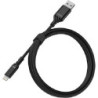 OtterBox Lightning to USB-A (2.0) Cable (1M) - Black (78-52525), 3 AMPS (60W), MFi, 3K Bend/Flex, 480Mbps Transfer, Durable, 