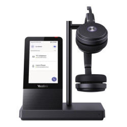 Yealink WH66 Dual Teams DECT Wireless Headset, UC Workstation, HD Voice, 2-Mic Noise Cancellation&330° Adjustable, Leather E