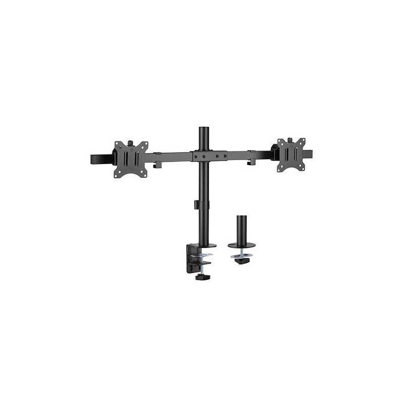 Brateck Pole Mount Dual-Screen Monitor Mount Fit Most 17'-32' Monitors, Weight Capacity (per screen): 9kg VESA 75x75/100x100