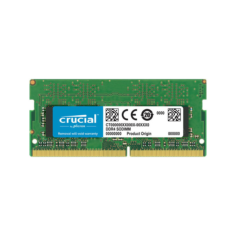 Crucial 16GB (1x16GB) DDR4 SODIMM 3200MHz CL22 1.2V Single Ranked Notebook Laptop Memory RAM