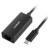 (LS) mbeat®  USB-C Gigabit Ethernet Adapter - Black Fast and secure RJ45, up to 1000Mbps speed. Plug-and-play Compact and li