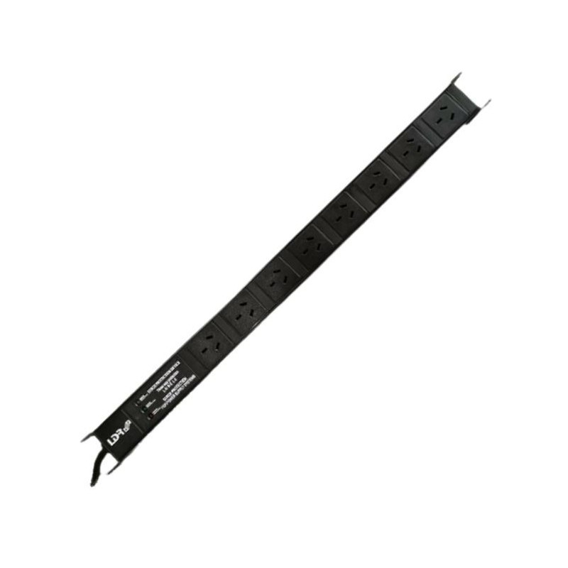 LDR 8-Port 10A Power Distribution Unit AU Approved - 8x 3-Pin AU/NZ Outlets/Slots - 1U Vertical Mount