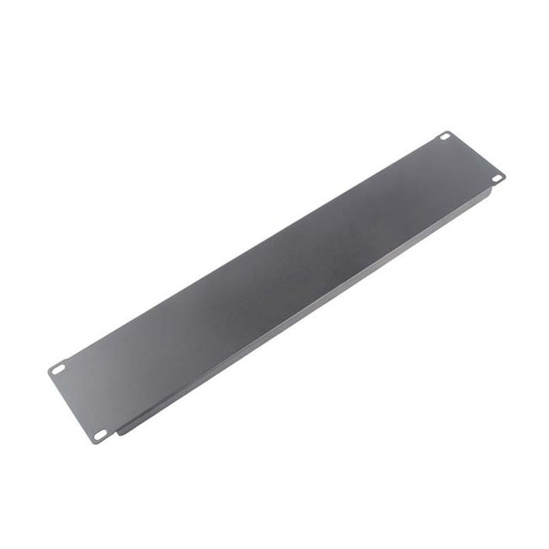 LDR 2U 19' Blanking Panel - Rack Mountable 19' - Black Metal Construction