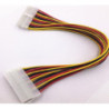 8ware 24 Pin ATX Power Supply Extension Cable Sleeved 30cm Male to Female (20 4 Pin) Power Supply to Motherboard
